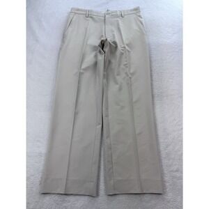 FootJoy Performance Pants Mens 34x34 (32L) Beige Golf Lightweight Preppy Office